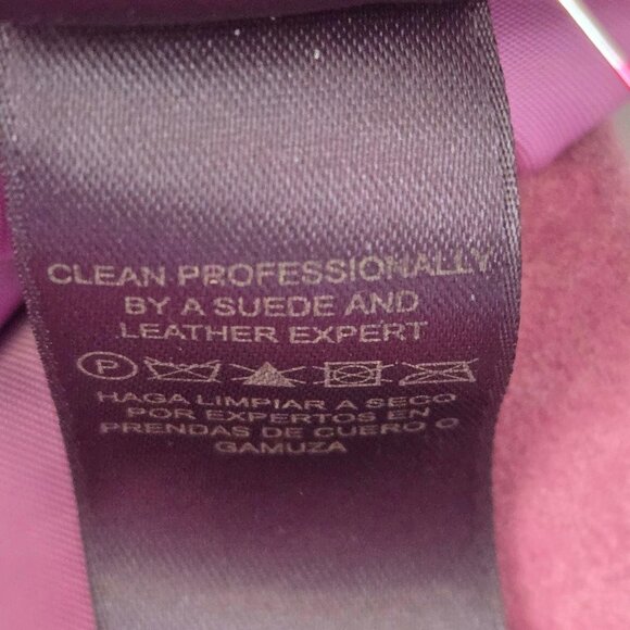 Size 12 Liz Claiborne Rose Color Button Front Sued Jacket/Blazer - Picture 10 of 10